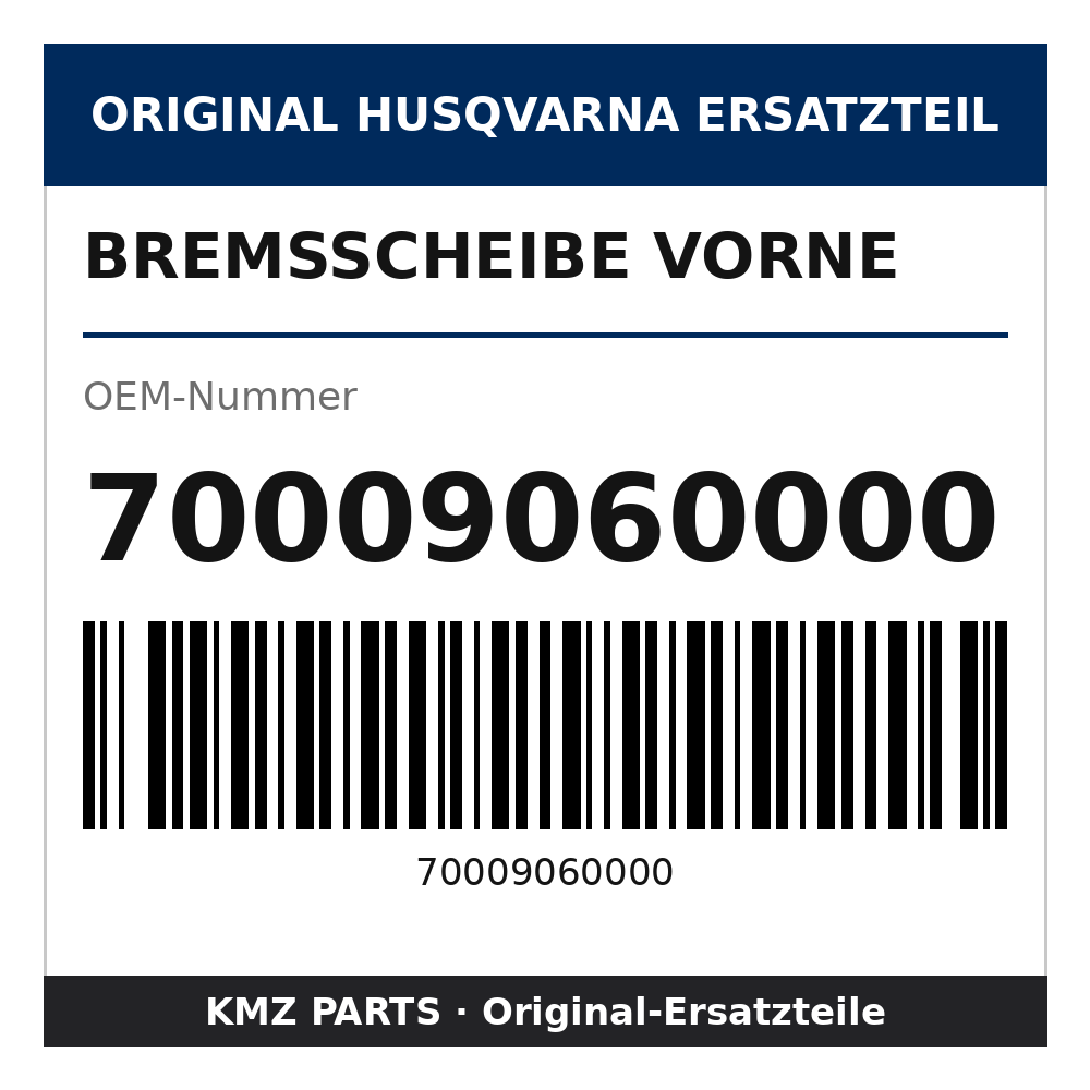 Husqvarna Original Bremsscheibe vorne 70009060000