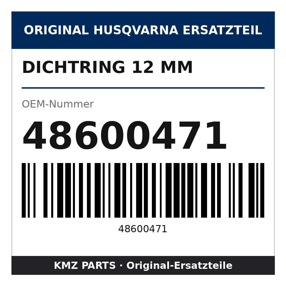 Husqvarna Original Dichtring 12 mm 48600471