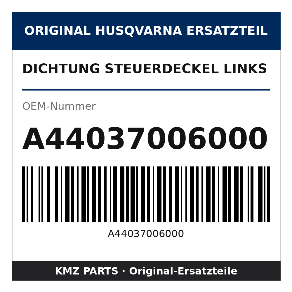 Husqvarna Original Dichtung Steuerdeckel links A44037006000