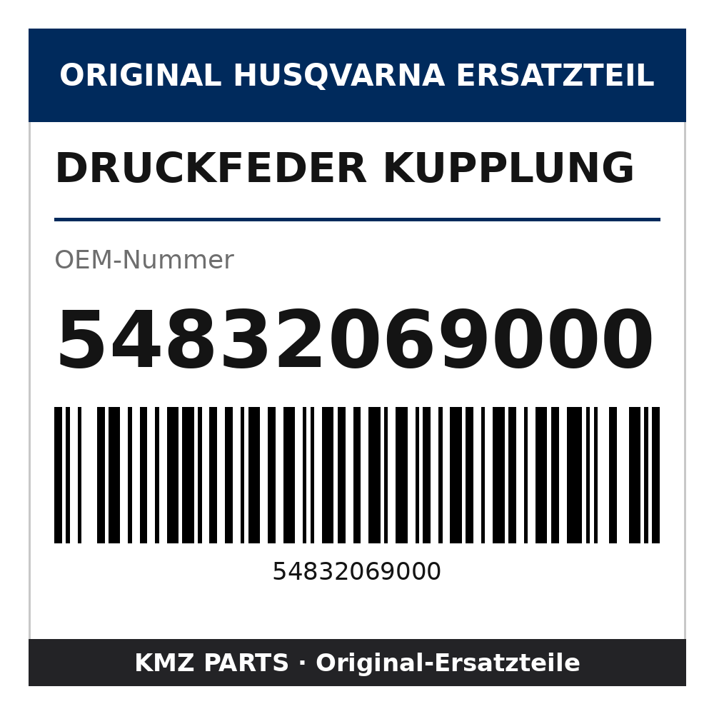 Husqvarna Original Druckfeder Kupplung 54832069000