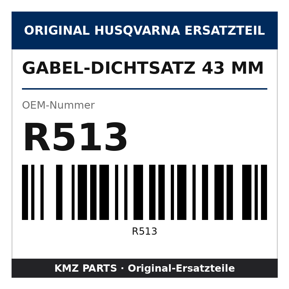 Husqvarna Original Gabel-Dichtsatz 43 mm R513
