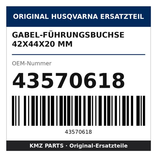 Husqvarna Original Gabel-Führungsbuchse 42x44x20 mm 43570618