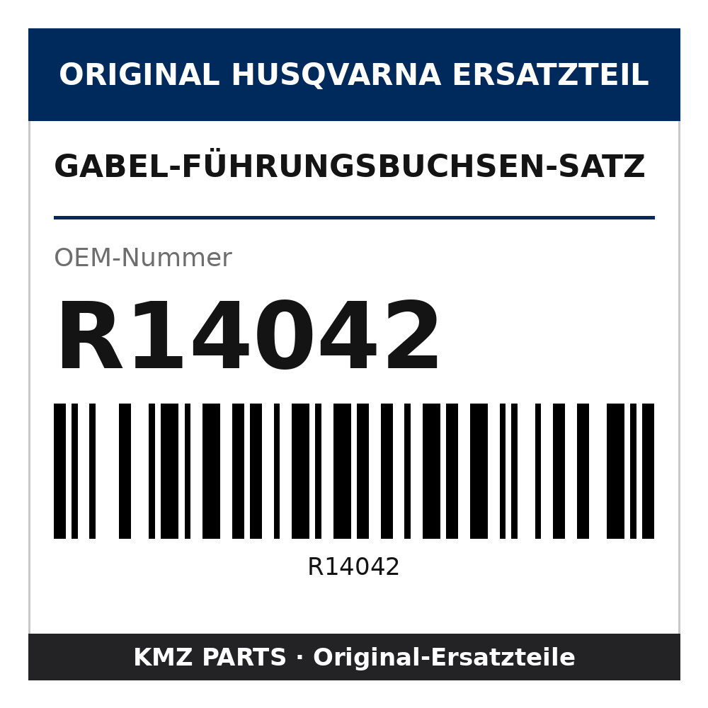 Husqvarna Original Gabel-Führungsbuchsen-Satz R14042