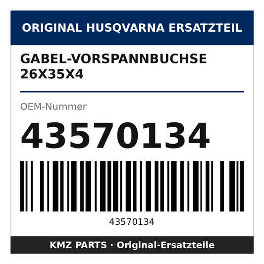 Husqvarna Original Gabel-Vorspannbuchse 26x35x4 43570134