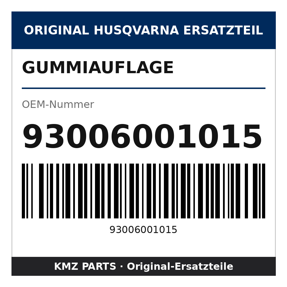 Husqvarna Original Gummiauflage 93006001015