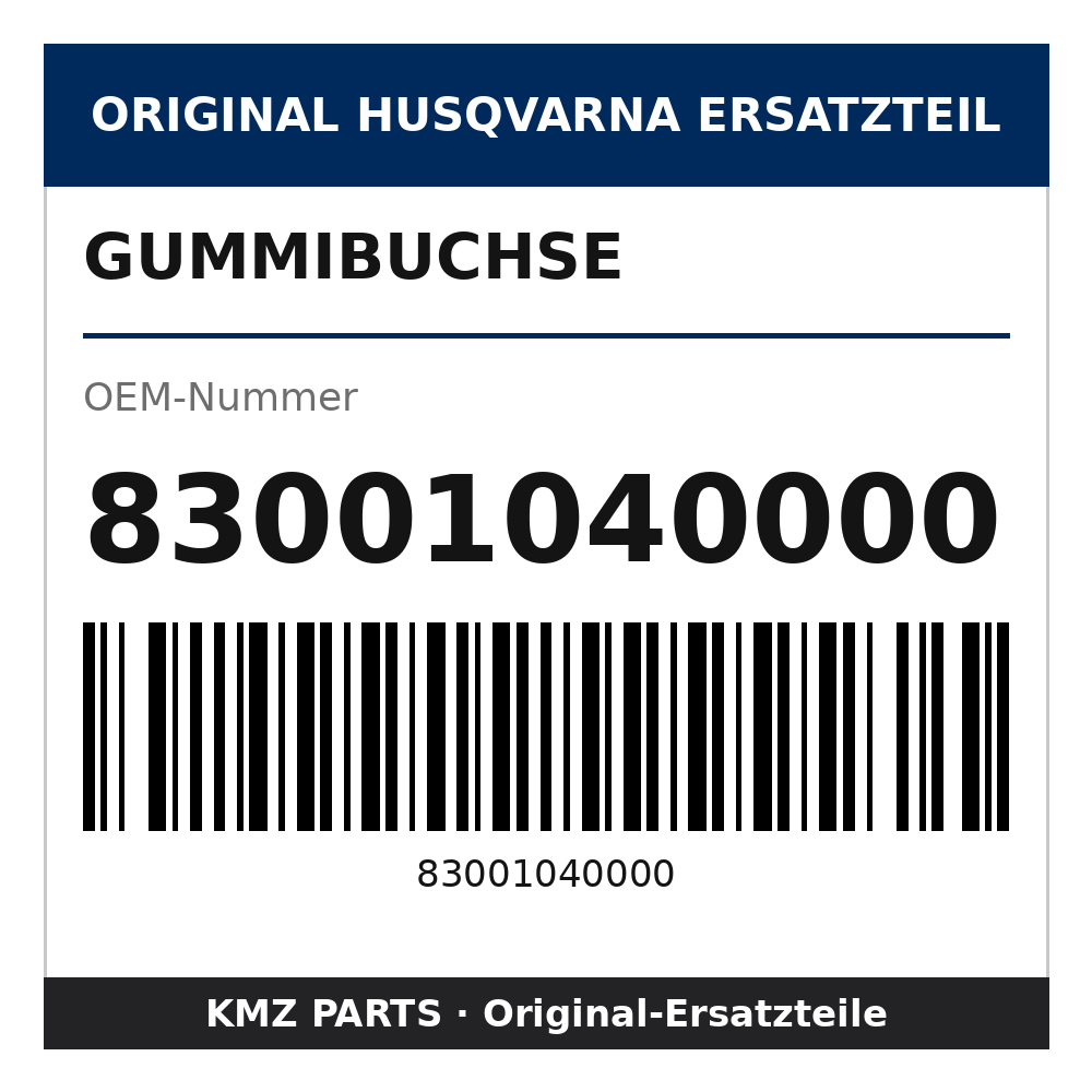 Husqvarna Original Gummibuchse 83001040000
