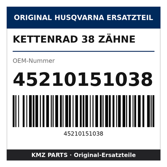 Husqvarna Original Kettenrad 38 Zähne 45210151038