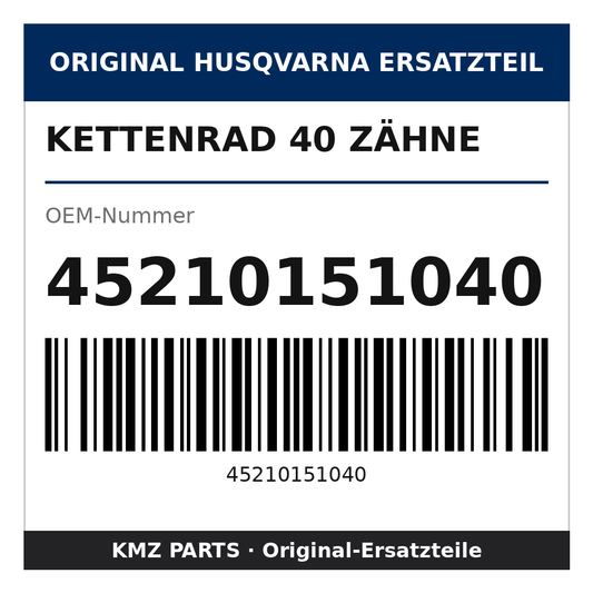 Husqvarna Original Kettenrad 40 Zähne 45210151040