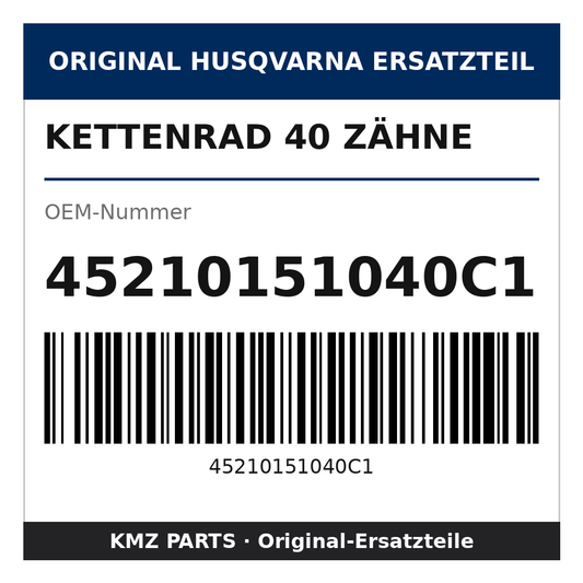 Husqvarna Original Kettenrad 40 Zähne 45210151040C1