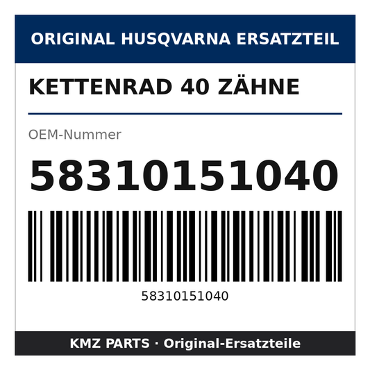 Husqvarna Original Kettenrad 40 Zähne 58310151040
