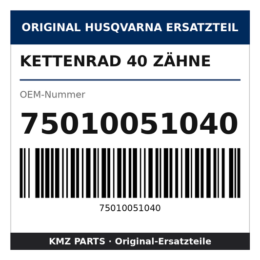 Husqvarna Original Kettenrad 40 Zähne 75010051040