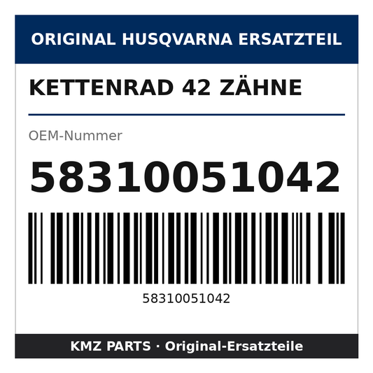 Husqvarna Original Kettenrad 42 Zähne 58310051042