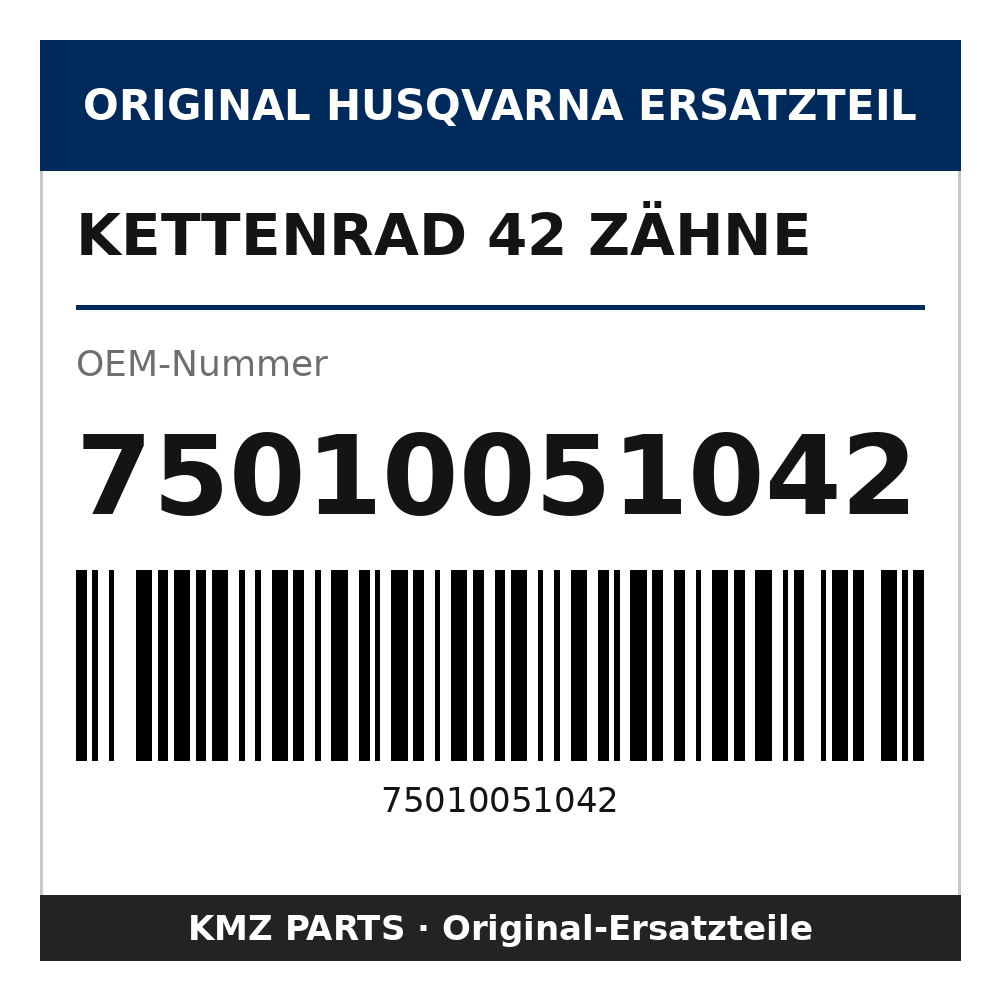 Husqvarna Original Kettenrad 42 Zähne 75010051042