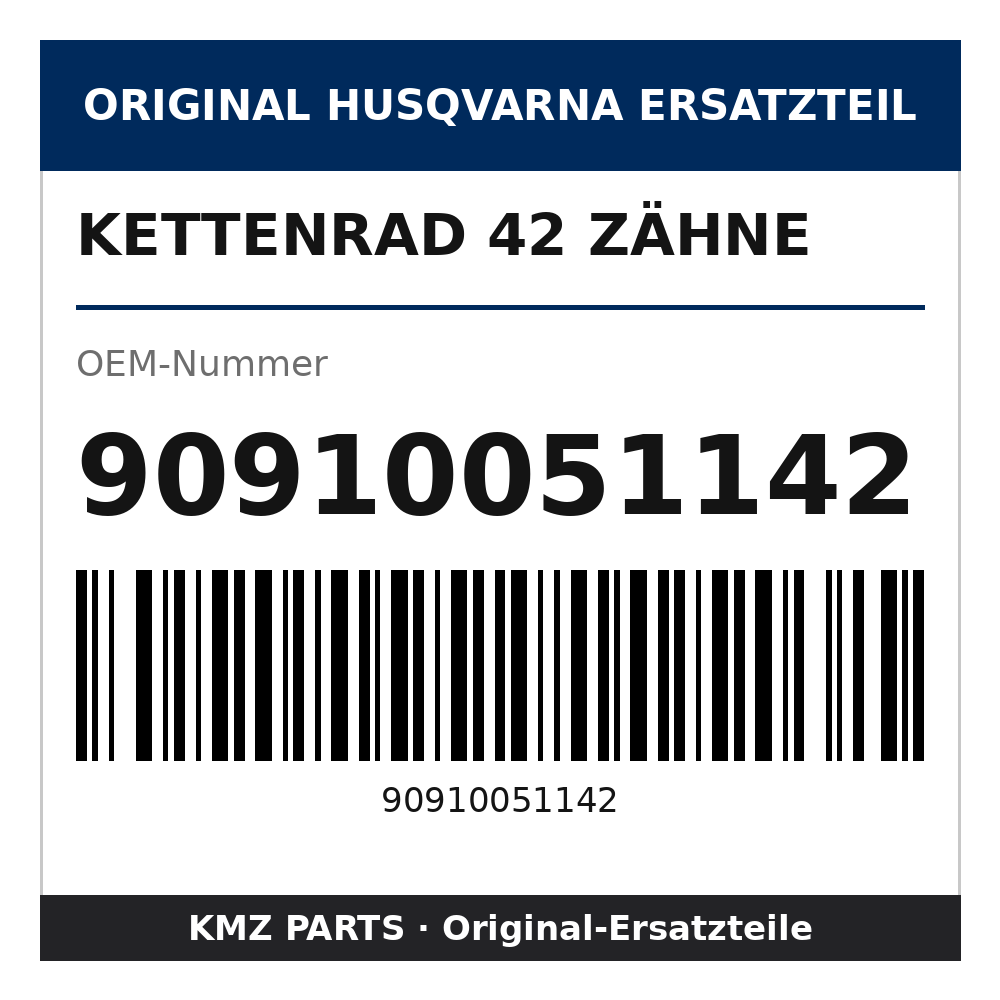 Husqvarna Original Kettenrad 42 Zähne 90910051142
