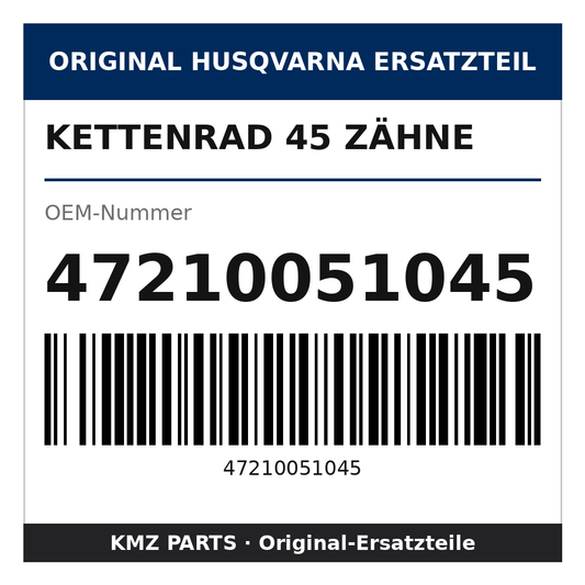 Husqvarna Original Kettenrad 45 Zähne 47210051045