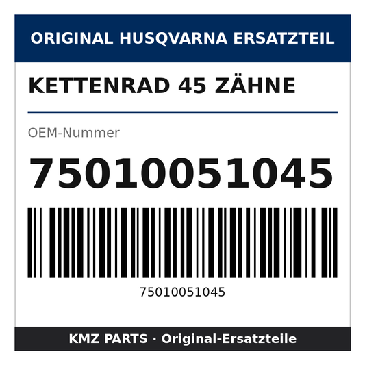 Husqvarna Original Kettenrad 45 Zähne 75010051045