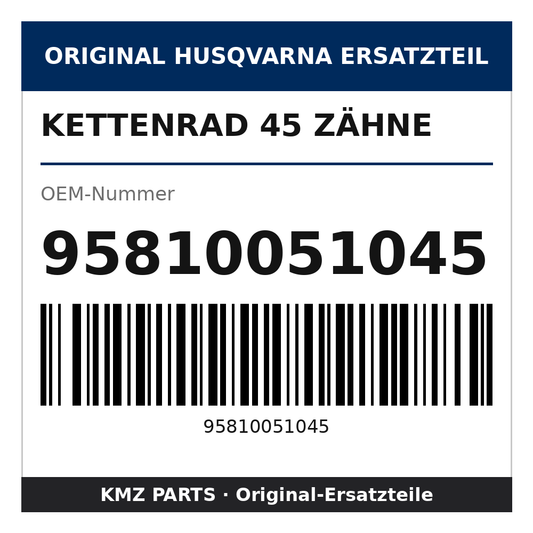Husqvarna Original Kettenrad 45 Zähne 95810051045