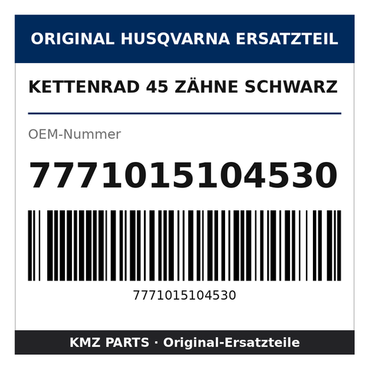 Husqvarna Original Kettenrad 45 Zähne schwarz 7771015104530