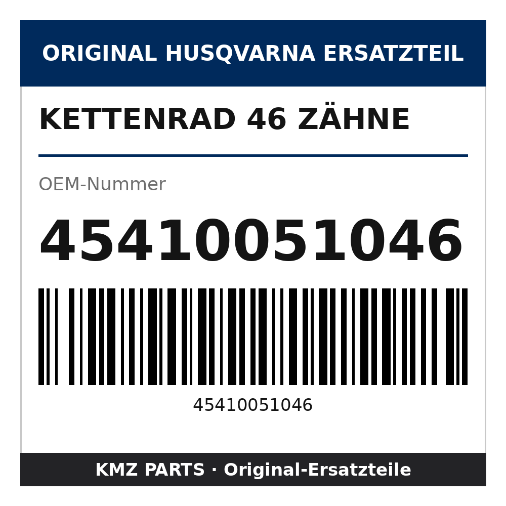 Husqvarna Original Kettenrad 46 Zähne 45410051046