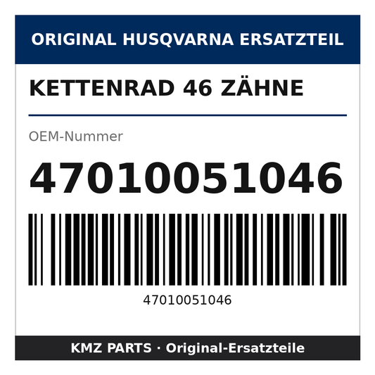 Husqvarna Original Kettenrad 46 Zähne 47010051046