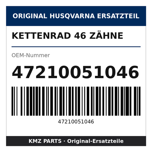 Husqvarna Original Kettenrad 46 Zähne 47210051046