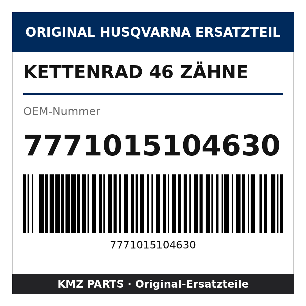 Husqvarna Original Kettenrad 46 Zähne 7771015104630