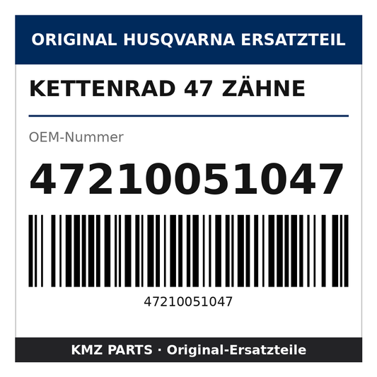 Husqvarna Original Kettenrad 47 Zähne 47210051047