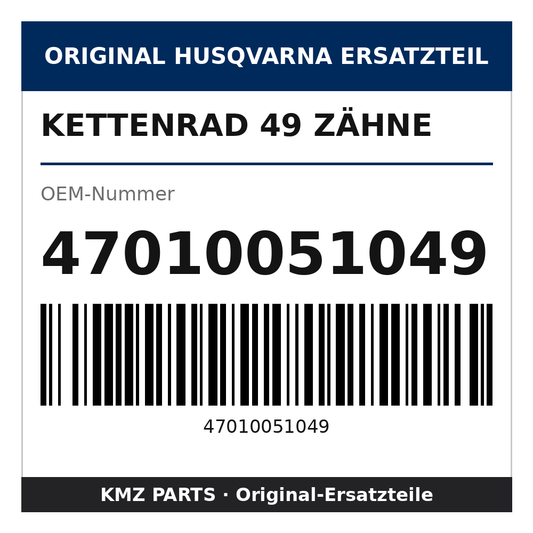 Husqvarna Original Kettenrad 49 Zähne 47010051049