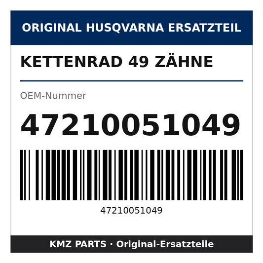 Husqvarna Original Kettenrad 49 Zähne 47210051049