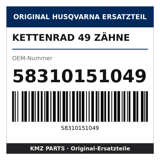 Husqvarna Original Kettenrad 49 Zähne 58310151049
