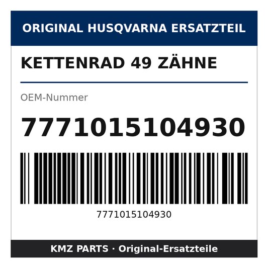 Husqvarna Original Kettenrad 49 Zähne 7771015104930