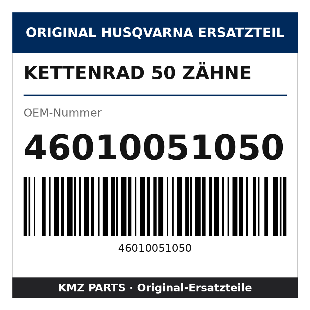 Husqvarna Original Kettenrad 50 Zähne 46010051050