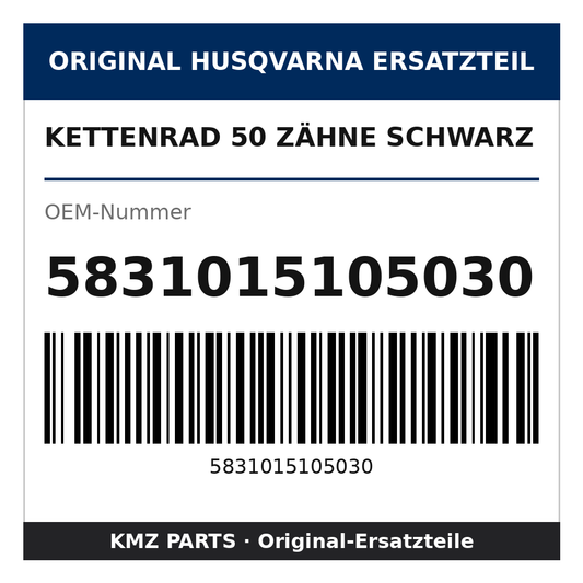 Husqvarna Original Kettenrad 50 Zähne schwarz 5831015105030