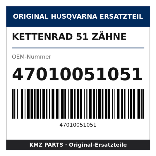 Husqvarna Original Kettenrad 51 Zähne 47010051051