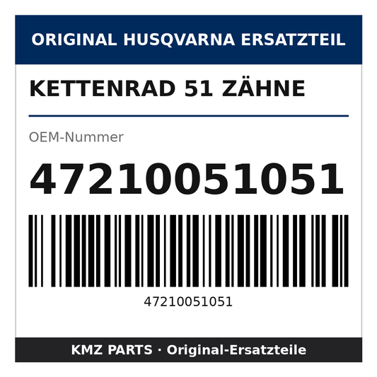 Husqvarna Original Kettenrad 51 Zähne 47210051051