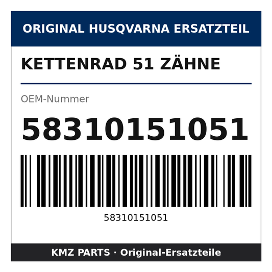 Husqvarna Original Kettenrad 51 Zähne 58310151051
