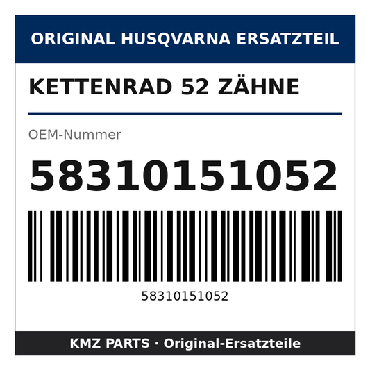 Husqvarna Original Kettenrad 52 Zähne 58310151052