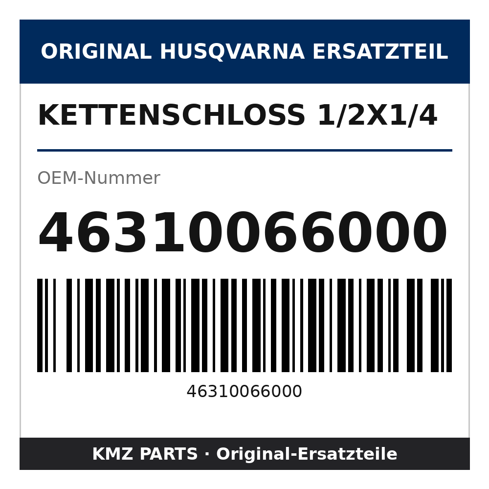 Husqvarna Original Kettenschloss 1/2x1/4 46310066000