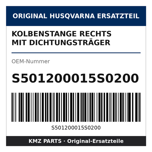 Husqvarna Original Kolbenstange rechts mit Dichtungsträger S501200015S0200