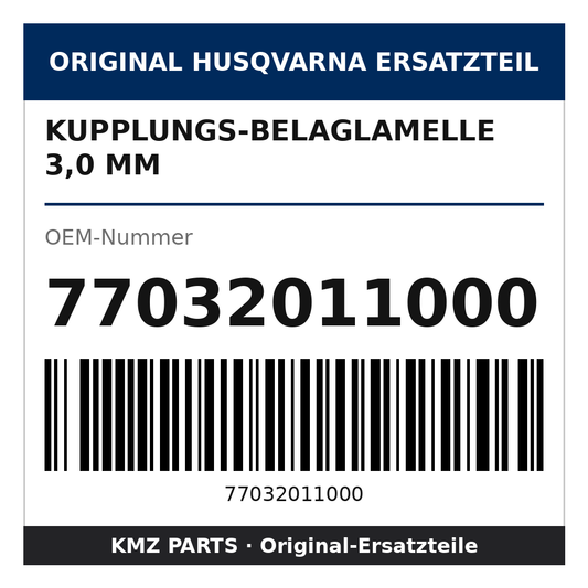 Husqvarna Original Kupplungs-Belaglamelle 3,0 mm 77032011000