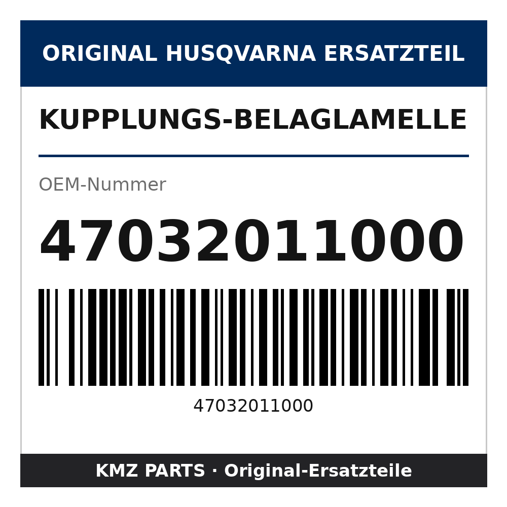Husqvarna Original Kupplungs-Belaglamelle 47032011000