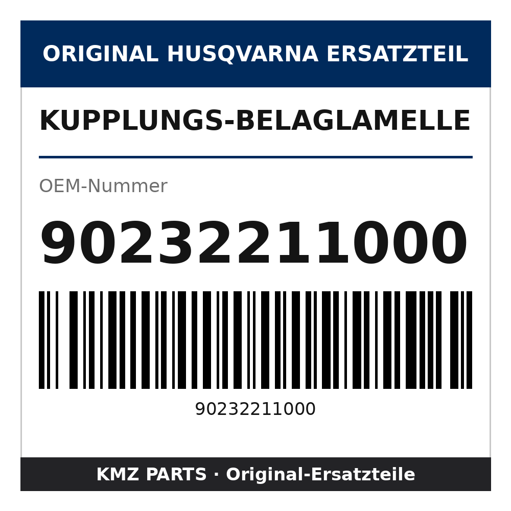 Husqvarna Original Kupplungs-Belaglamelle 90232211000