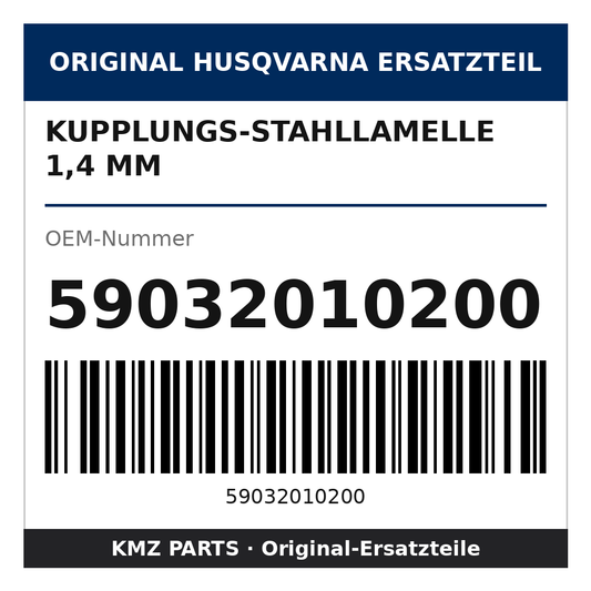 Husqvarna Original Kupplungs-Stahllamelle 1,4 mm 59032010200