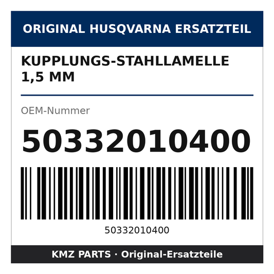 Husqvarna Original Kupplungs-Stahllamelle 1,5 mm 50332010400
