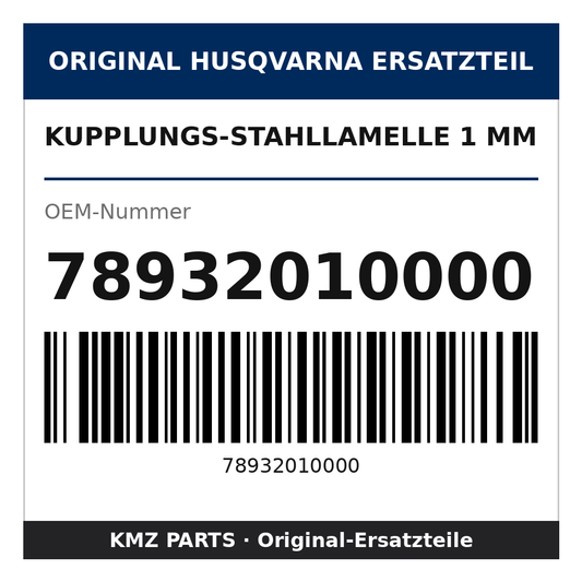 Husqvarna Original Kupplungs-Stahllamelle 1 mm 78932010000