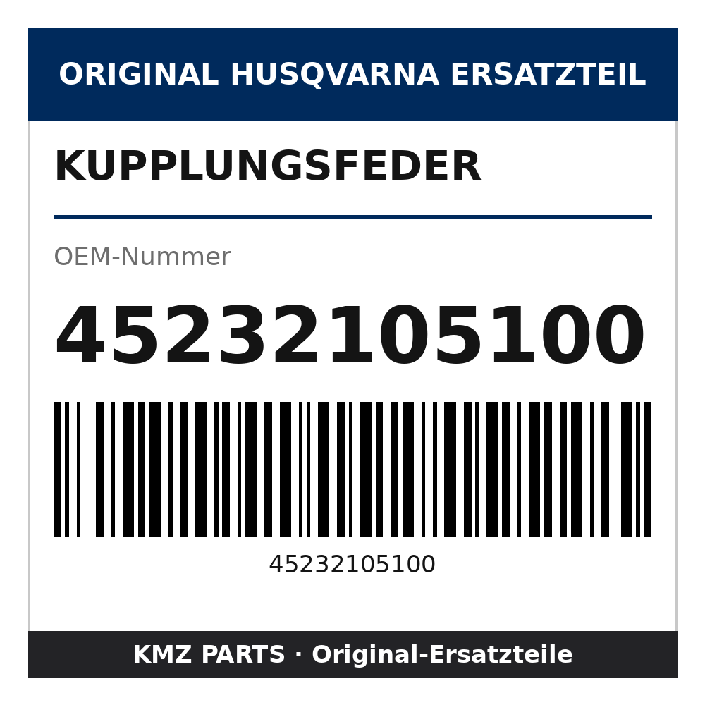 Husqvarna Original Kupplungsfeder 45232105100