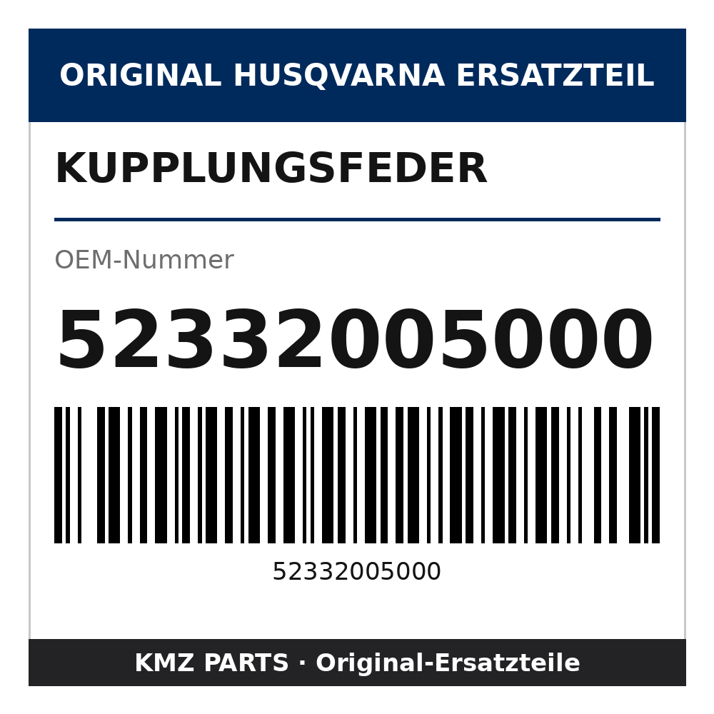 Husqvarna Original Kupplungsfeder 52332005000