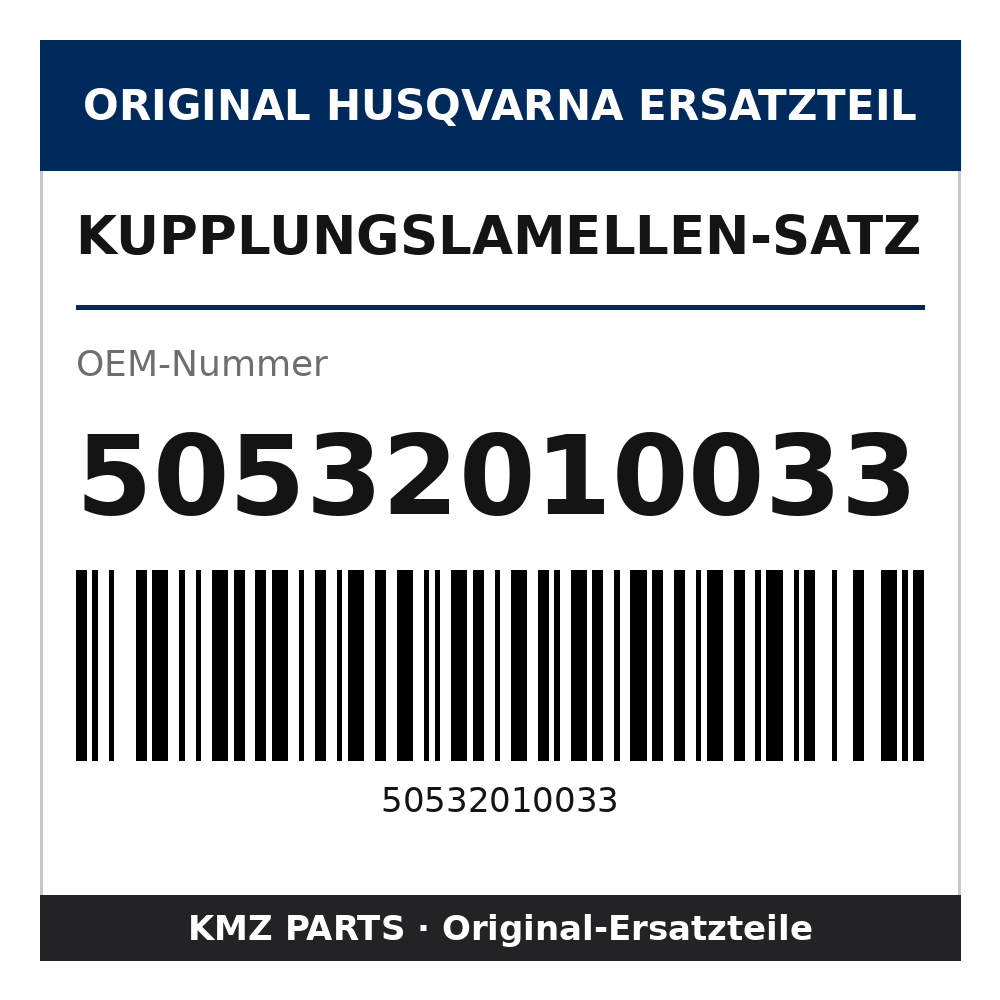 Husqvarna Original Kupplungslamellen-Satz 50532010033