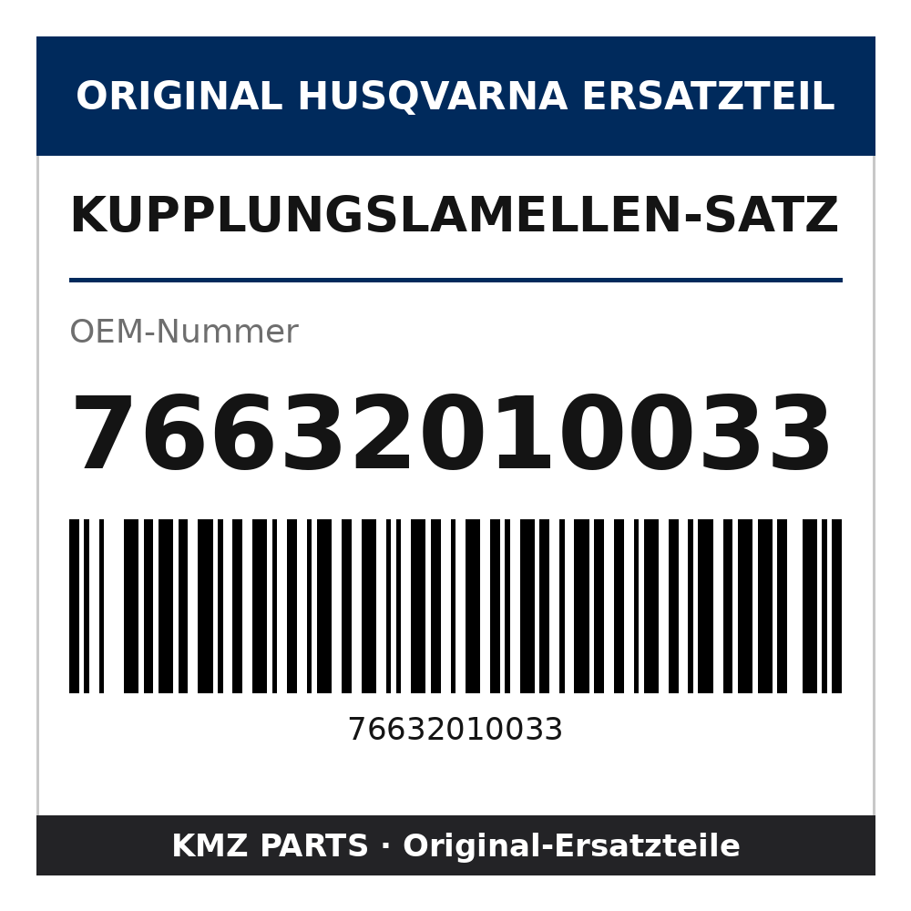 Husqvarna Original Kupplungslamellen-Satz 76632010033