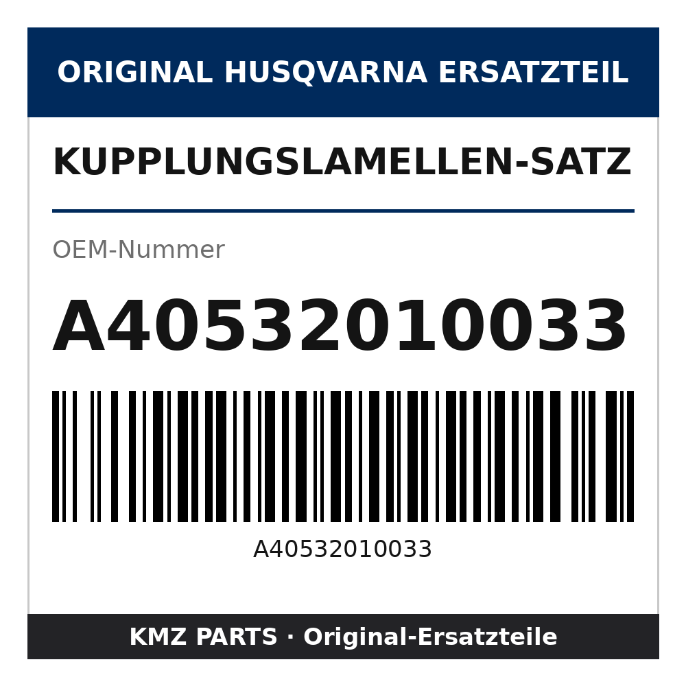 Husqvarna Original Kupplungslamellen-Satz A40532010033